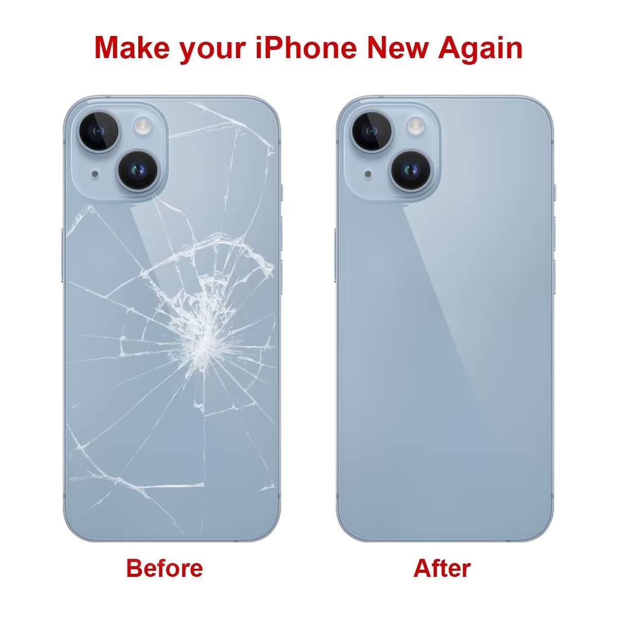 Amazon.co.jp: Perzework OEM 背面ガラス iPhone 14 6.1インチ用